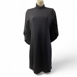 Love Culture Black Drape Cape Dress Size Large